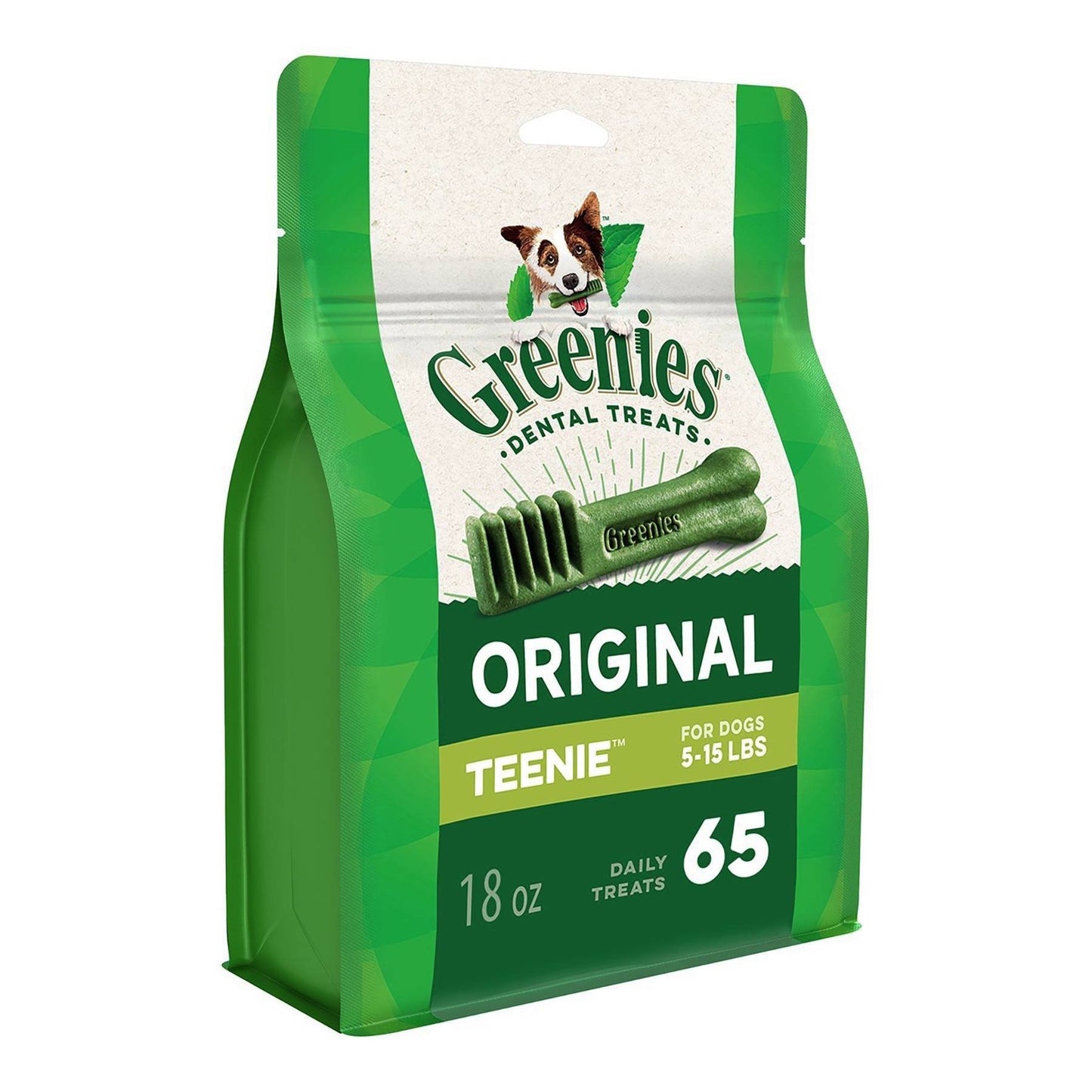 Greenies Teenie Natural Dental Care Dog Treats Blueberry Flavor, 12 oz. Pouch (43 Treats)