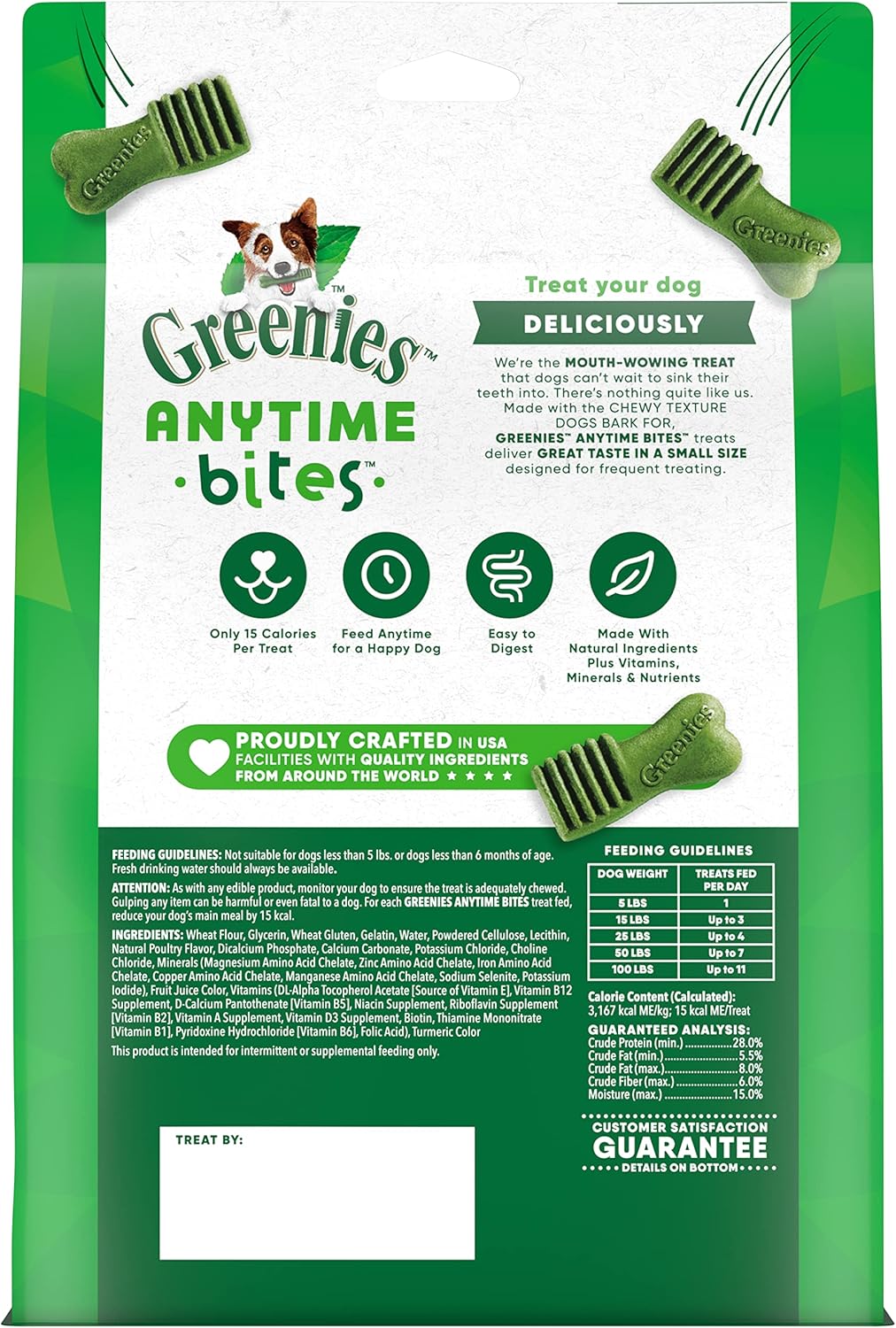 Greenies Anytime Bites Dog Treats, Original Flavor, 24 oz. Bag