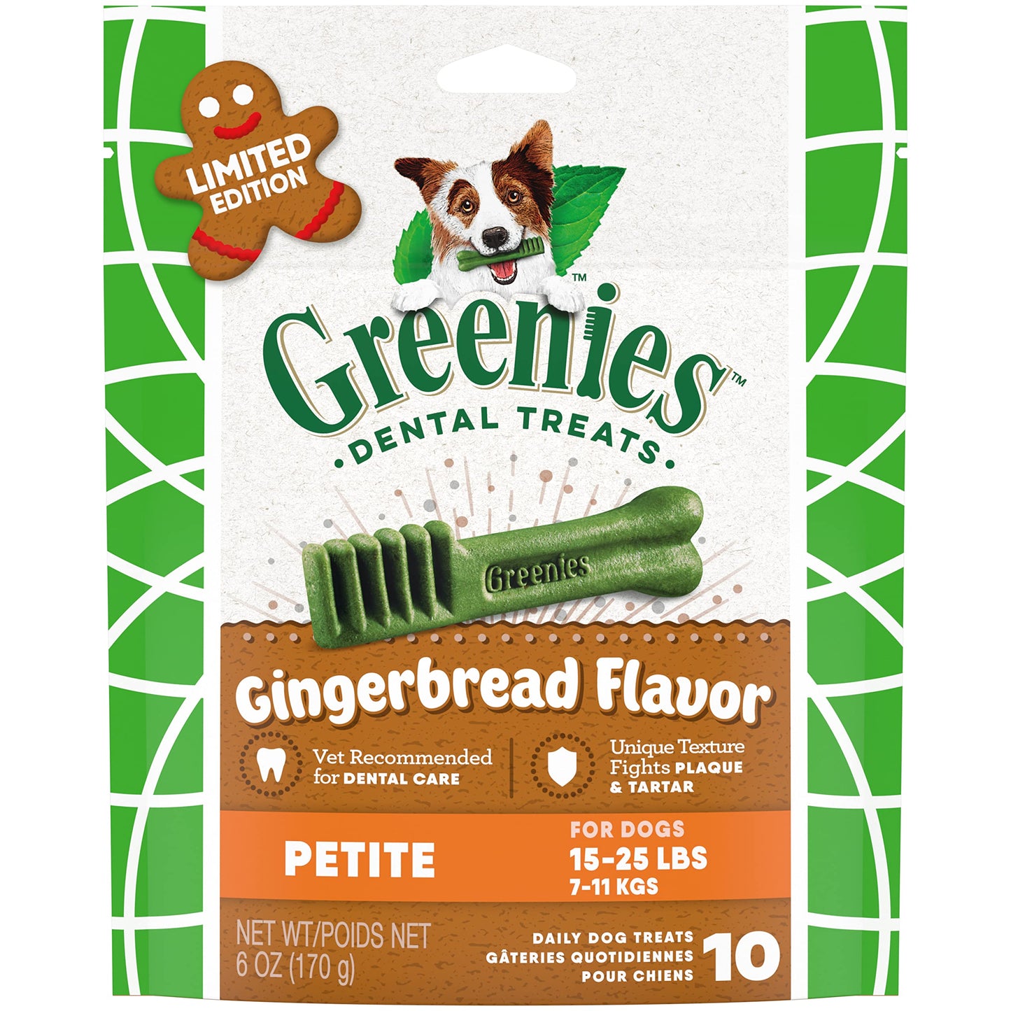 Greenies Original Petite Natural Dental Care Dog Treats, 36 oz. Pack (60 Treats)