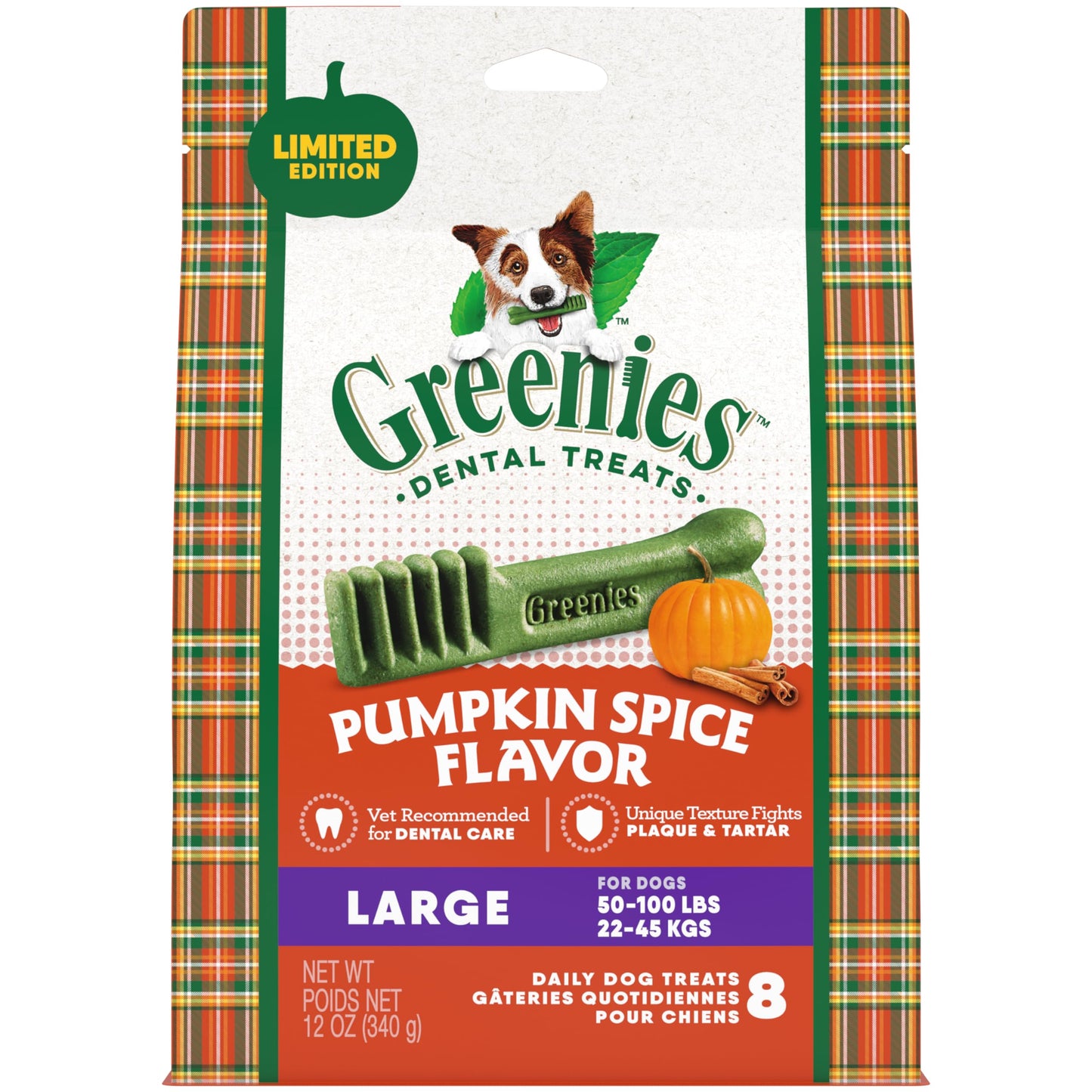 Greenies Teenie Natural Dental Care Dog Treats Blueberry Flavor, 12 oz. Pouch (43 Treats)