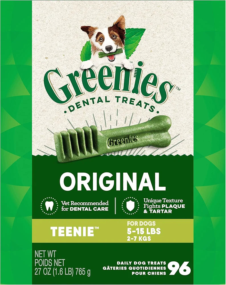 Greenies Original Teenie Dental Care Dog Treats, Sweet Potato & Original, 54 oz