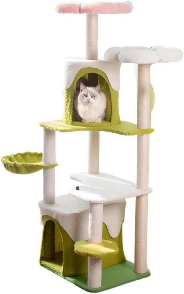 Deluxe Multi-Layer cat Tree with Climbing Frame & nest