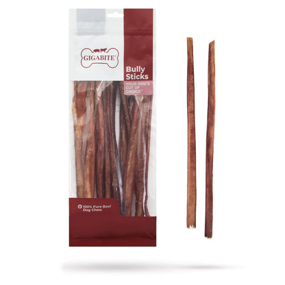 Best Pet Supplies GigaBite 12 Inch Monstrous Bully Sticks (4 Pack) - All Natural, Free Range Beef Pizzle Dog Treat