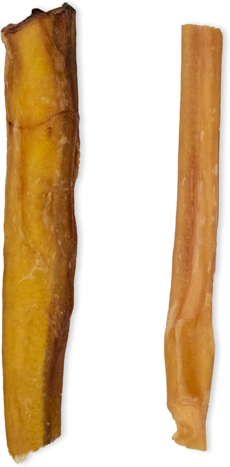 Best Pet Supplies GigaBite 6 Inch Bully Sticks (1 Pound) - All Natural, Free Range Beef Pizzle Dog Treat