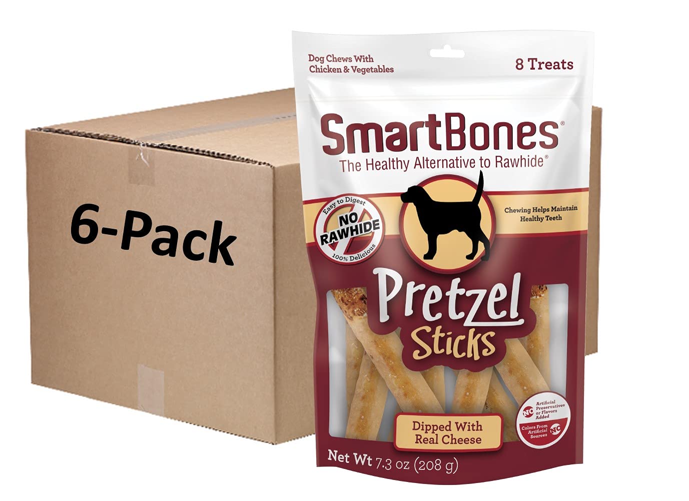 SmartBones No Artificial Colors or Preservatives Pretzel-Style Chews, Treat Your Dog to a Fun Shapped Rawhide-Free Chew