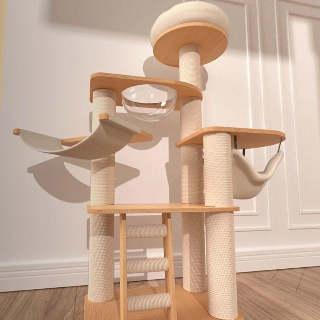 Wooden Cat Tower for Big Cats