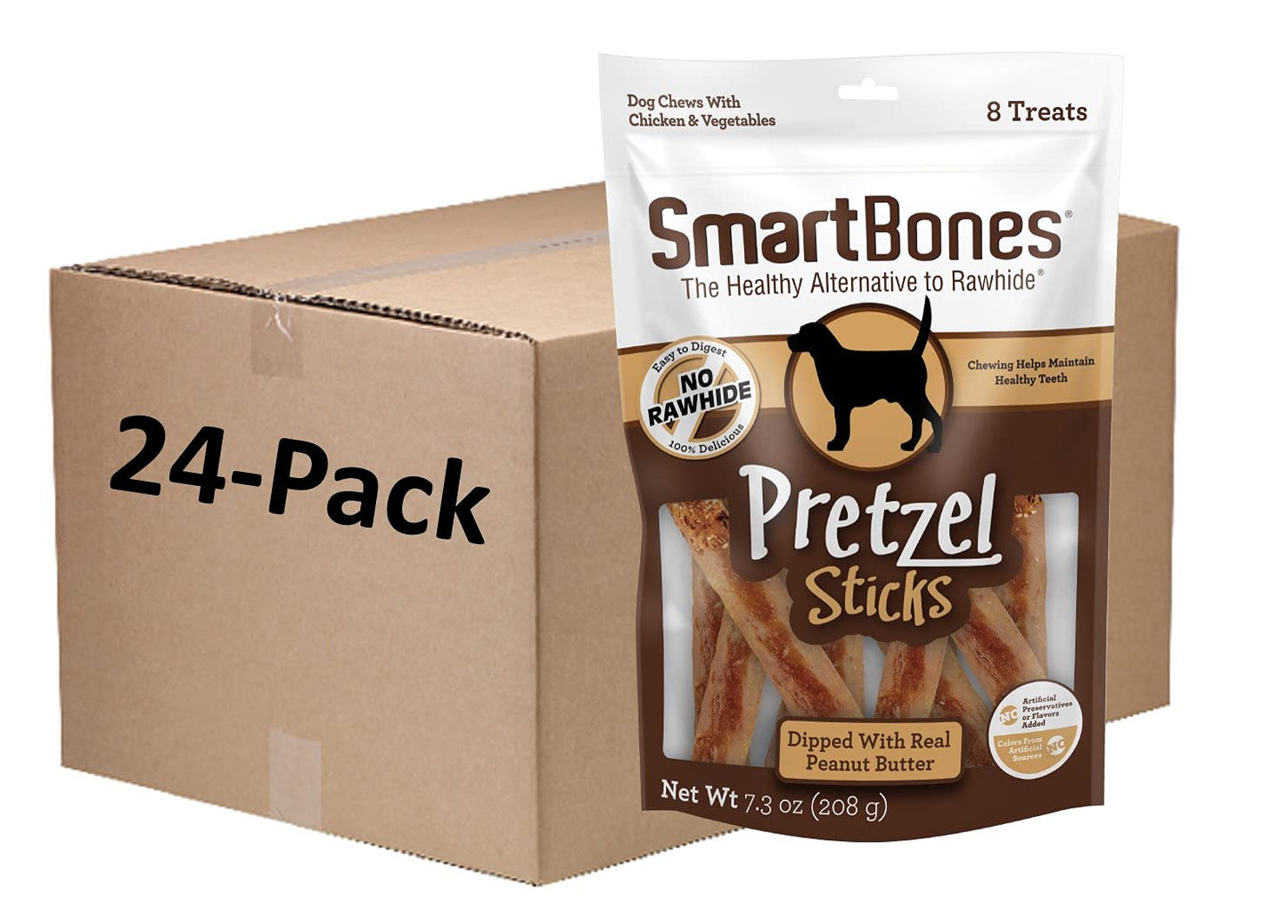 SmartBones No Artificial Colors or Preservatives Pretzel-Style Chews, Treat Your Dog to a Fun Shapped Rawhide-Free Chew