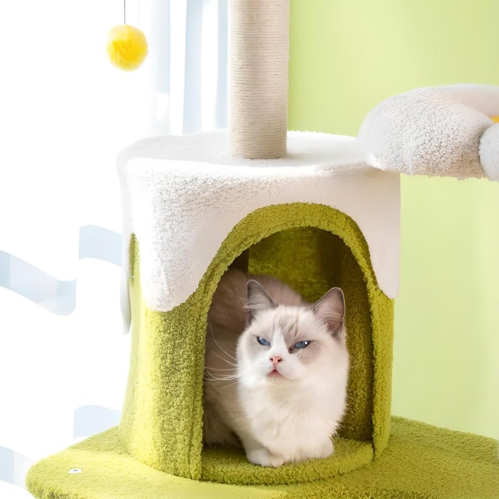 Deluxe Multi-Layer cat Tree with Climbing Frame & nest