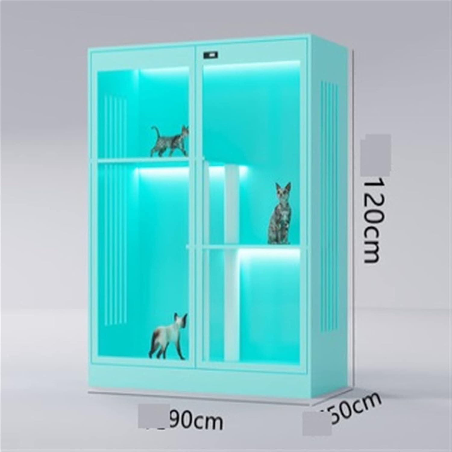 Cat Villa Steel Cat Cage Cat Villa Cat House Cat Display Cabinet Cat House Cat Litter Home Indoor Large Space Multi-Layer Cat House