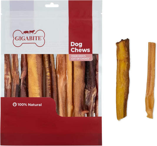 Best Pet Supplies GigaBite 6 Inch Bully Sticks (1 Pound) - All Natural, Free Range Beef Pizzle Dog Treat