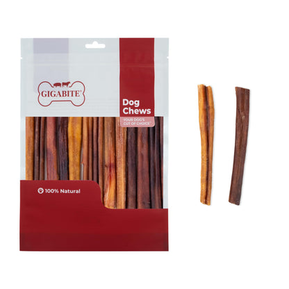 Best Pet Supplies GigaBite 6 Inch Medium Bully Sticks (20 Pack) - All Natural, Free Range Beef Pizzle Dog Treat