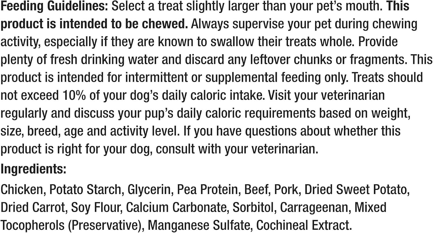 SmartBones No Artificial Colors or Preservatives Rib and Wing Chews, Treat Your Dog to a Fun Shapped Triple Flavor Chew