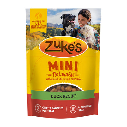 Zuke’s Mini Naturals Dog Training Treats for Dogs, Pet Treats Made with Real Duck, 16 oz. Resealable Pouch - 16 oz. Bag