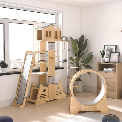 Cat Tree Tower House for Large Cats Style A