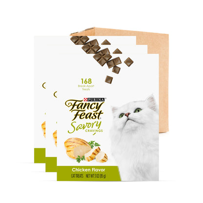 Purina Fancy Feast Natural Cat Treats Variety Pack, Purely Natural - (Pack of 5) 10 ct. Pouches