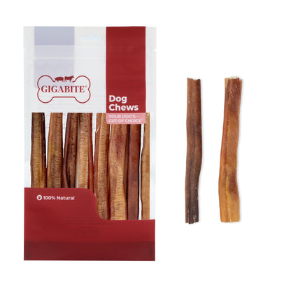 Best Pet Supplies GigaBite 12 Inch Premium Bully Sticks (6 Pack) - All Natural, Free Range Beef Pizzle Dog Treat