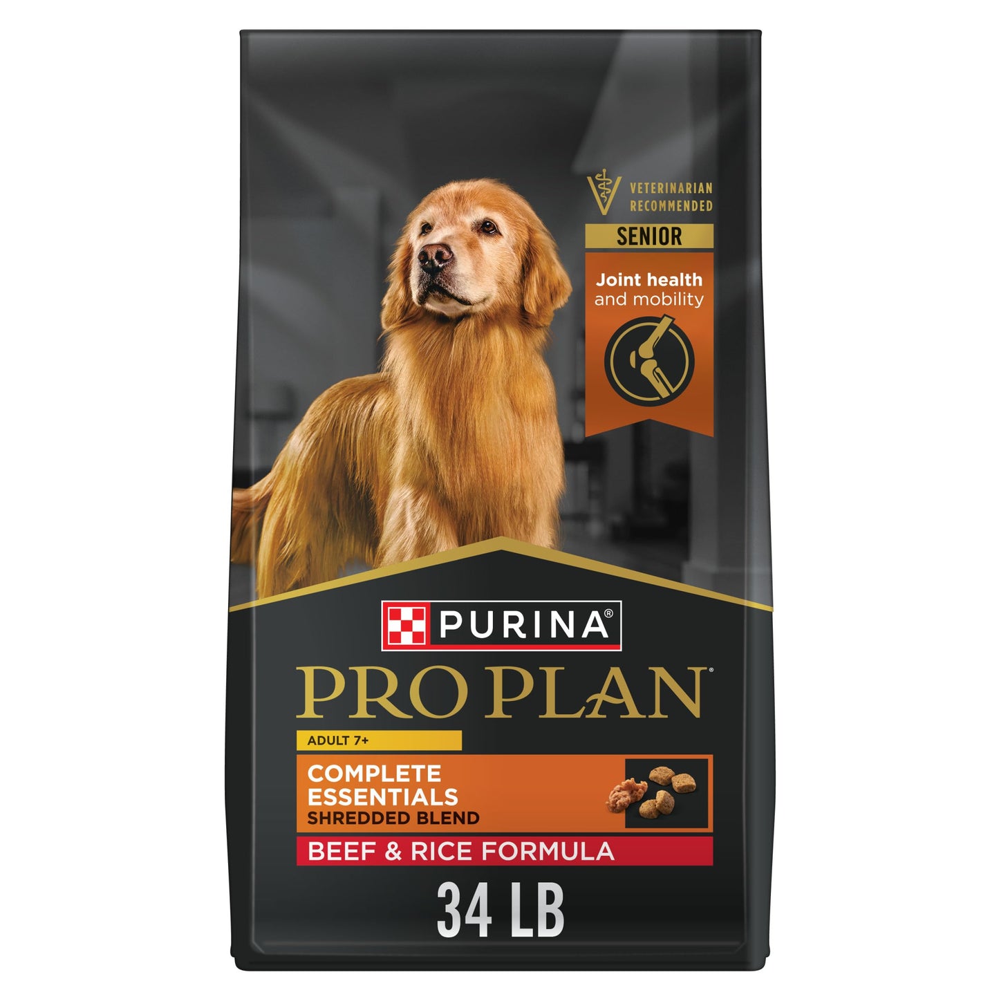 Purina Pro Plan High Protein Dog Food With Probiotics for Dogs, Shredded Blend Salmon & Rice Formula - 17 lb. Bag