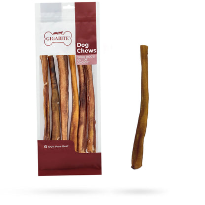 Best Pet Supplies GigaBite 6 Inch Spiral Bully Sticks (10 Pack) Beef Pizzle Dog Treat