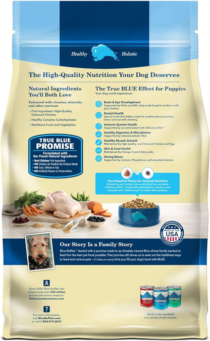 Blue Buffalo Life Protection Formula Puppy Dry Dog Food, Chicken & Brown Rice, 30 lbs