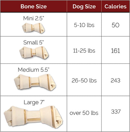 SmartBones DoubleTime Chews 16 Count, Mini, Rawhide-Free Chews For Dogs With Long-Lasting Chew Center