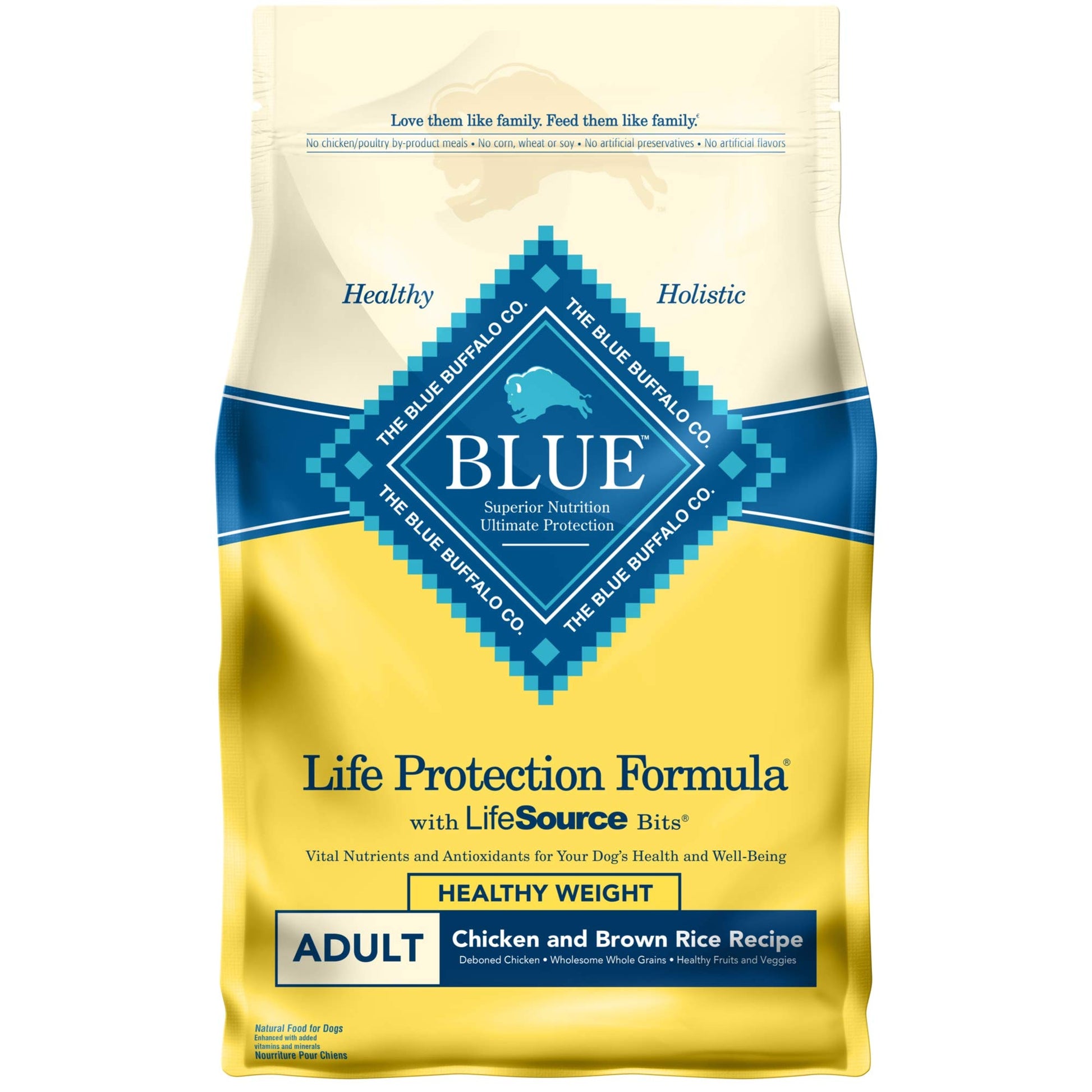 Blue Buffalo Life Protection Formula Adult Dry Dog Food, Helps Build and Maintain Strong Muscles, Made with Natural Ingredients, Lamb & Brown Rice Recipe, 30-lb. Bag