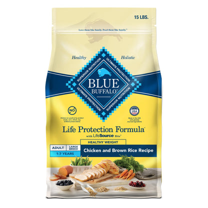 Blue Buffalo Life Protection Formula Adult Dry Dog Food, Helps Build and Maintain Strong Muscles, Made with Natural Ingredients, Fish & Brown Rice Recipe, 30-lb. Bag