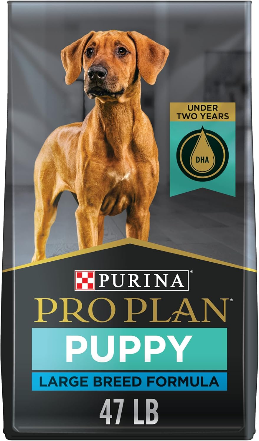 Purina Pro Plan Large Breed Dry Puppy Food, Chicken and Rice Formula - 47 lb. Bag