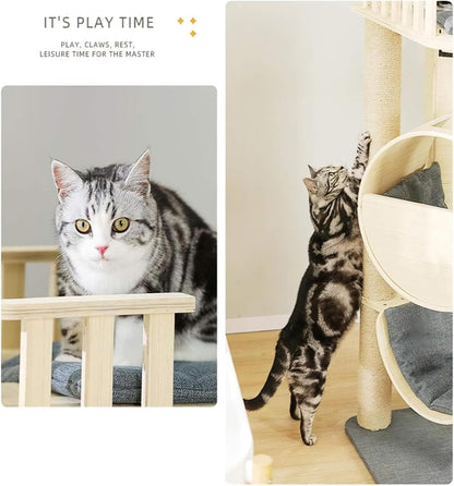 Creative 3-Tier cat Climbing Frame & Scratching Board