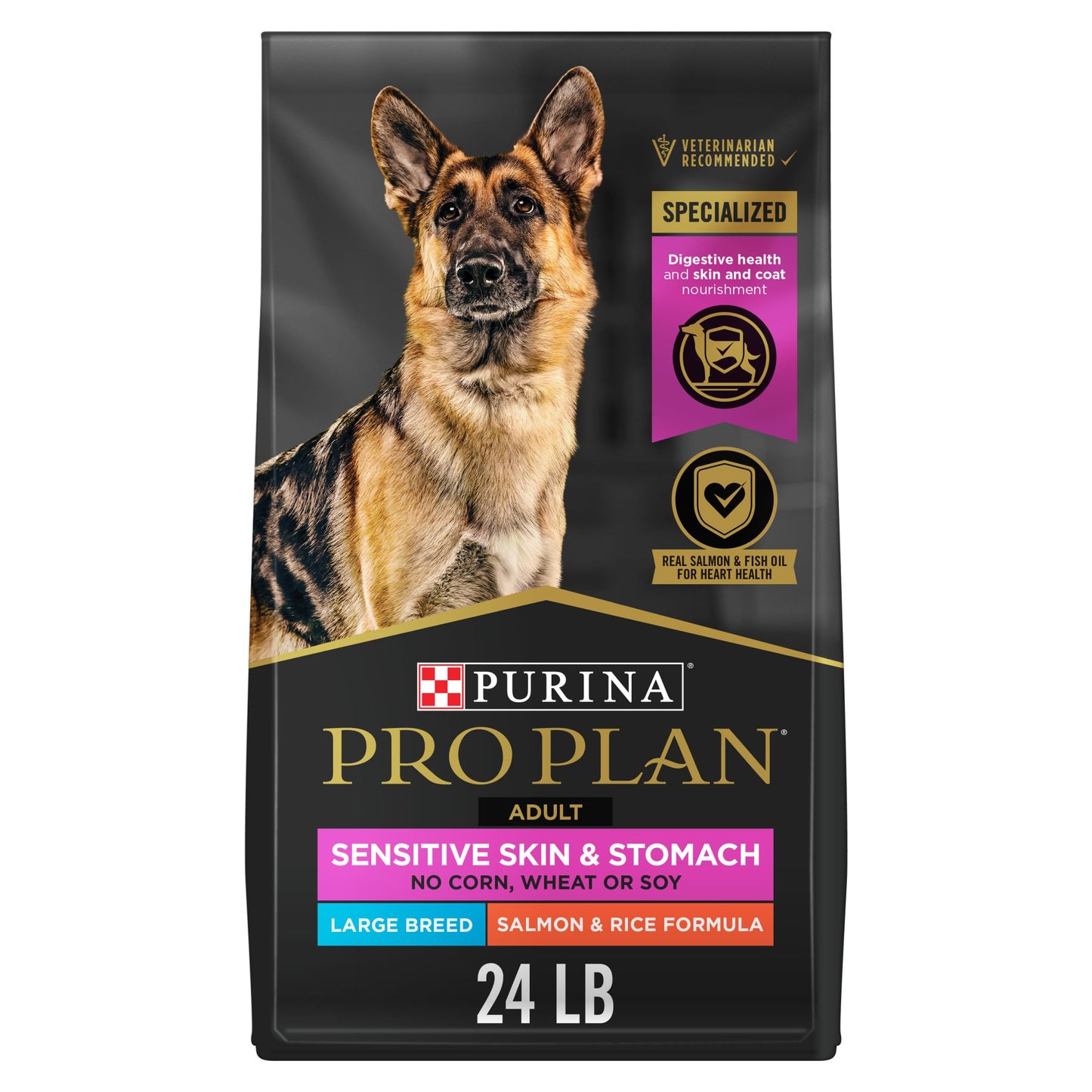 Purina Pro Plan Sensitive Skin and Sensitive Stomach Dog Food Lamb and Oat Meal Formula - 16 lb. Bag