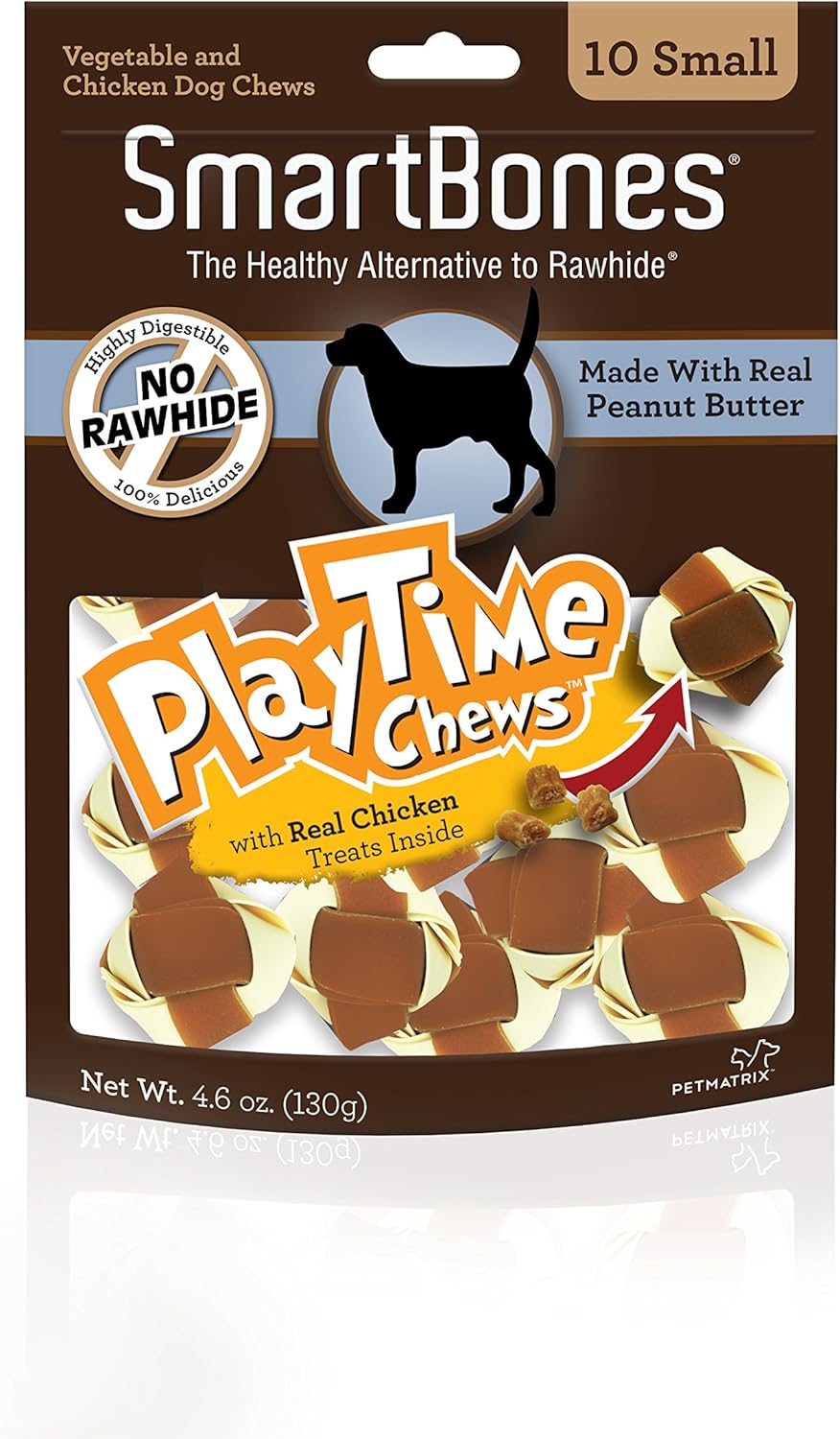 SmartBones DoubleTime Rolls and Playtime Chews, Treat Your Dog to a Rawahide-Free Chew Made with Real Meat and Vegetables