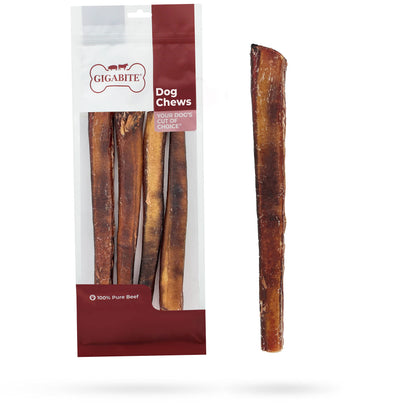 Best Pet Supplies GigaBite 12 Inch Monstrous Bully Sticks (4 Pack) - All Natural, Free Range Beef Pizzle Dog Treat