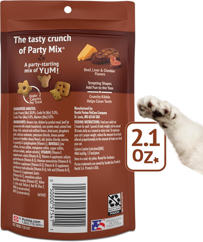 Purina Friskies Cat Treats, Party Mix Wild West Crunch - (Pack of 10) 2.1 oz. Pouches