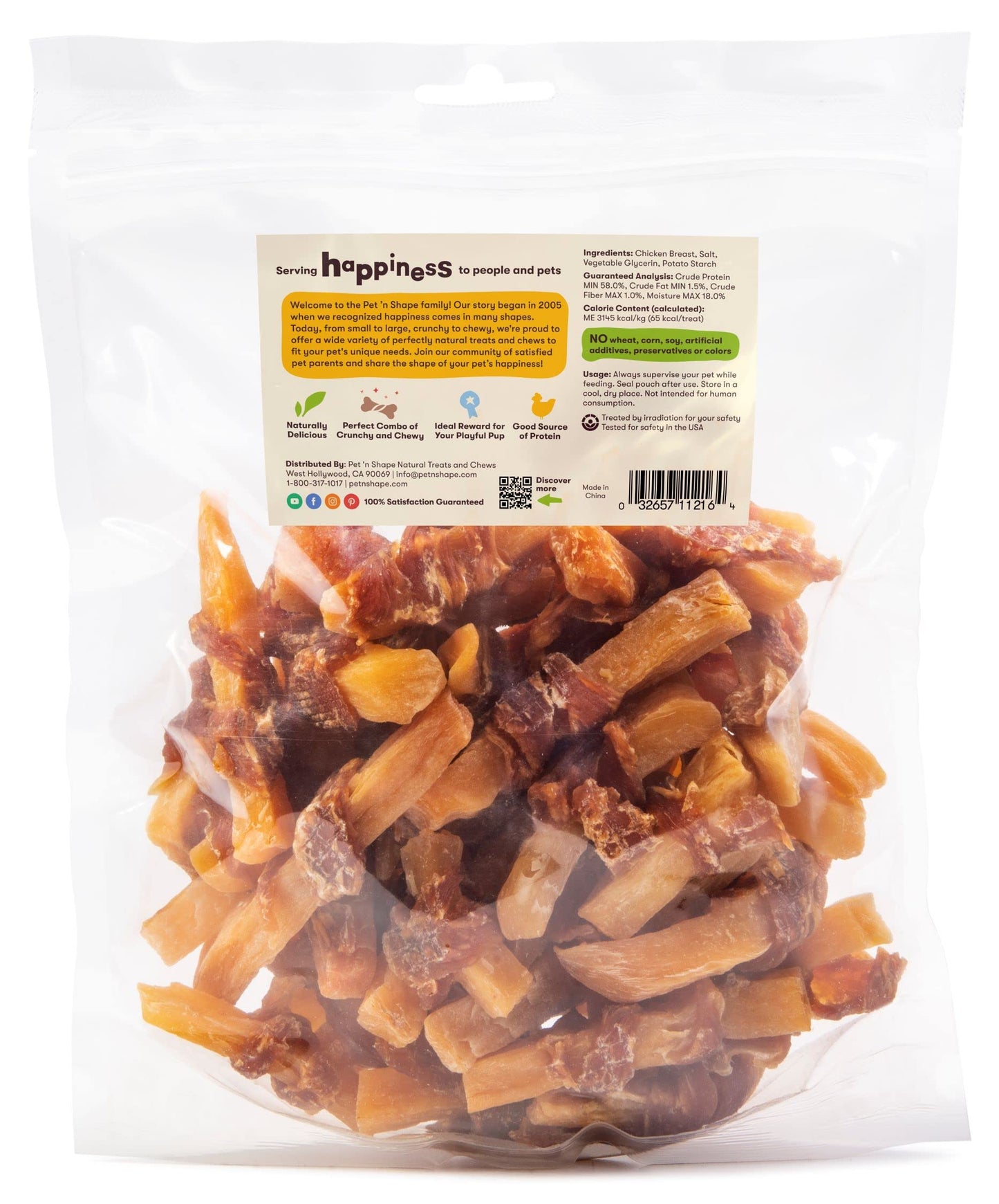 Pet 'n Shape Sweet Potato Chews Jerky Dog Treats - 1 Pound