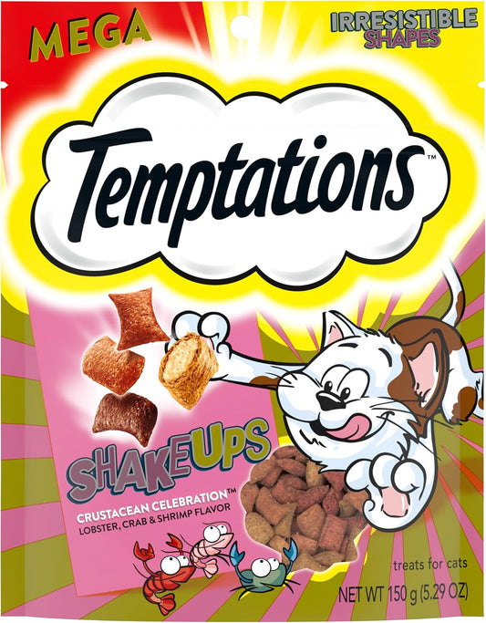 Temptations ShakeUps Crunchy and Soft Cat Treats Crustacean Celebration Flavor, 5.29 oz. Pouch