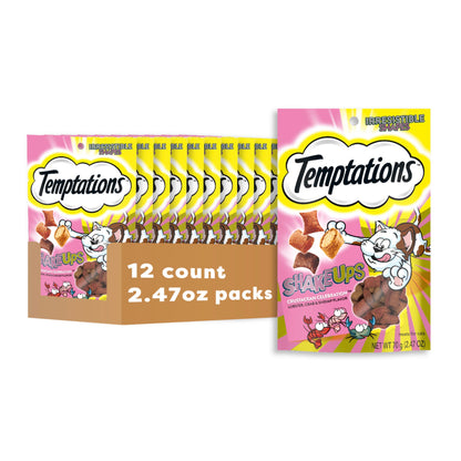 Temptations ShakeUps Crunchy and Soft Cat Treats Clucky Carnival Flavor, 5.29 oz. Pouch