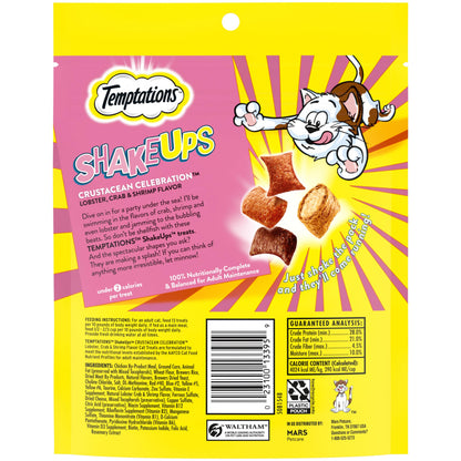 Temptations ShakeUps Crunchy and Soft Cat Treats Clucky Carnival Flavor, 5.29 oz. Pouch