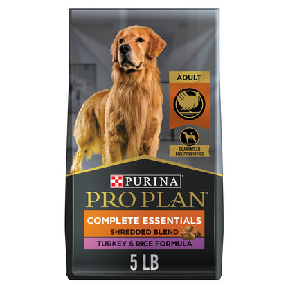 Purina Pro Plan High Protein Dog Food With Probiotics for Dogs, Shredded Blend Salmon & Rice Formula - 17 lb. Bag