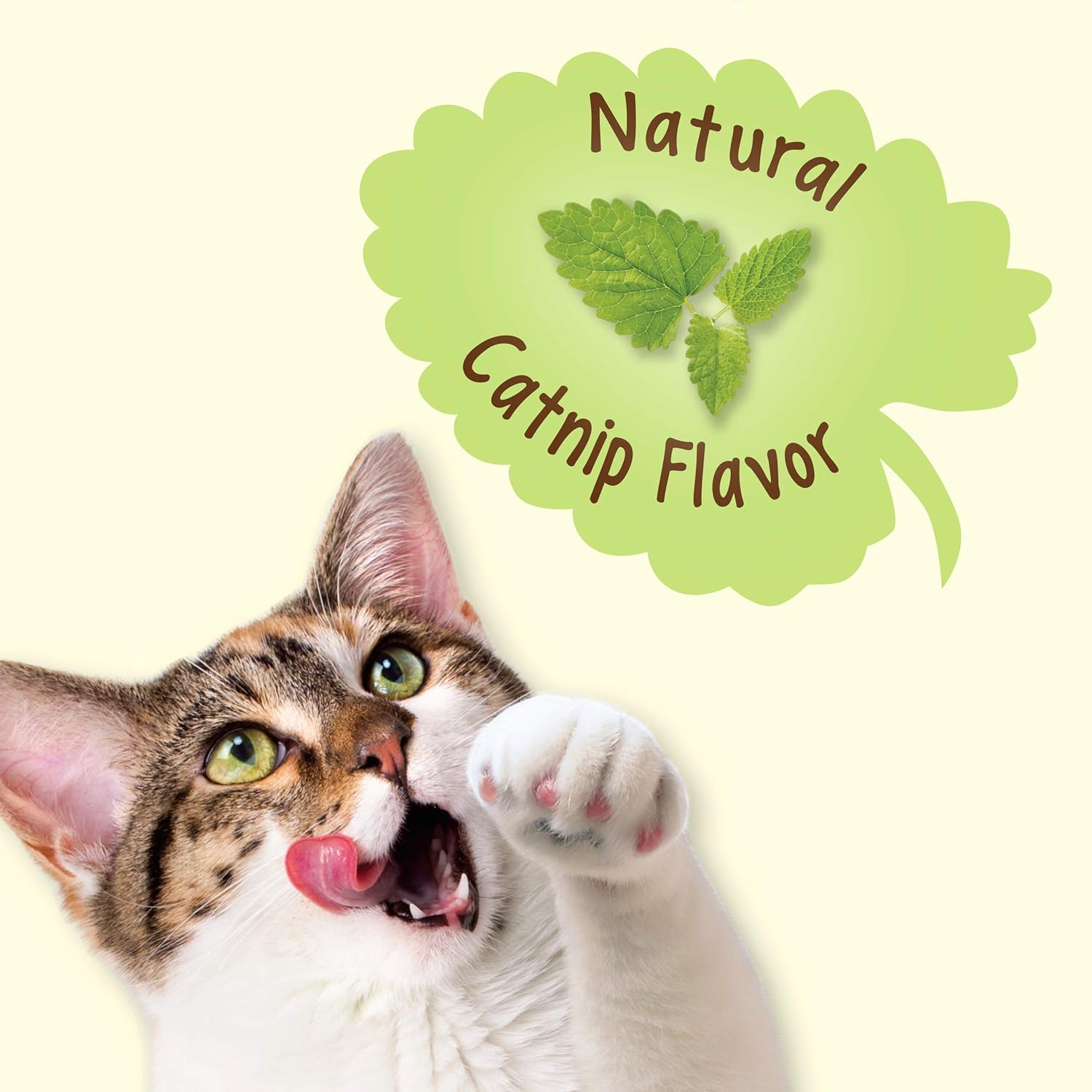 Purina Friskies Made in USA Facilities, Natural Cat Treats, Party Mix Natural Yums Catnip Flavor - 30 oz. Canister