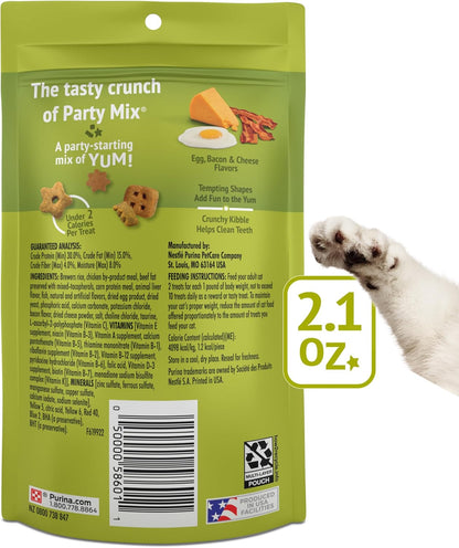 Purina Friskies Party Mix Morning Munch Crunch Cat Treats - (Pack of 10) 2.1 oz. Pouches