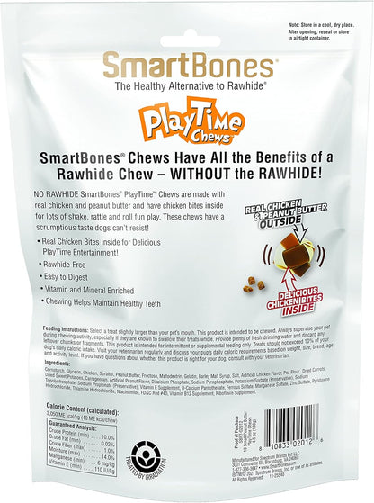 SmartBones DoubleTime Rolls and Playtime Chews, Treat Your Dog to a Rawahide-Free Chew Made with Real Meat and Vegetables