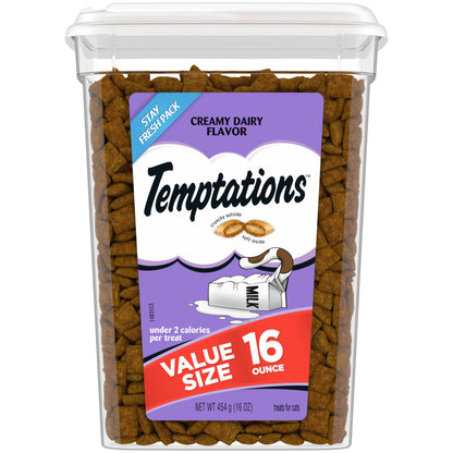 TEMPTATIONS Classic Crunchy and Soft Cat Treats Tasty Chicken Flavor, 48 Ounce (Pack of 1)