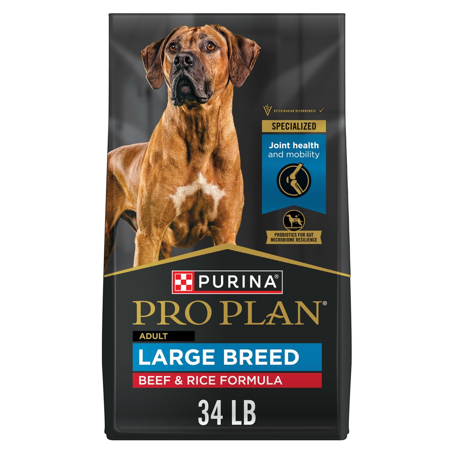 Purina Pro Plan High Protein, Digestive Health Large Breed Dog Food Dry, Chicken and Rice Formula - 47 lb. Bag