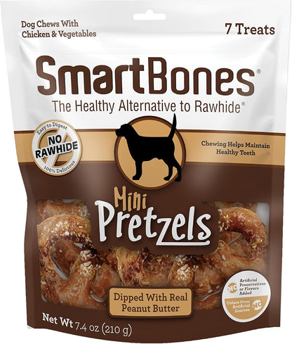 SmartBones No Artificial Colors or Preservatives Pretzel-Style Chews, Treat Your Dog to a Fun Shapped Rawhide-Free Chew