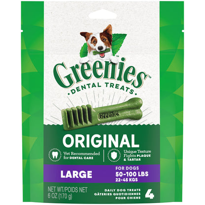 Greenies Original Large Natural Dental Care Dog Treats, 12 oz. Pouch (8 Treats)
