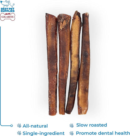 Best Pet Supplies GigaBite 12 Inch Monstrous Bully Sticks (4 Pack) - All Natural, Free Range Beef Pizzle Dog Treat