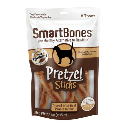 SmartBones No Artificial Colors or Preservatives Pretzel-Style Chews, Treat Your Dog to a Fun Shapped Rawhide-Free Chew