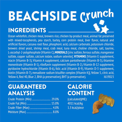 Purina Friskies Cat Treats, Party Mix Beachside Crunch - (Pack of 10) 2.1 oz. Pouches