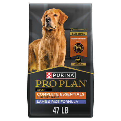 Purina Pro Plan High Protein Dog Food With Probiotics for Dogs, Shredded Blend Salmon & Rice Formula - 17 lb. Bag