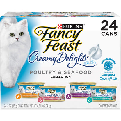 Purina Fancy Feast Lickable Wet Cat Food Broth Topper, Classic With Chicken and Vegetables - (Pack of 16) 1.4 oz. Pouches