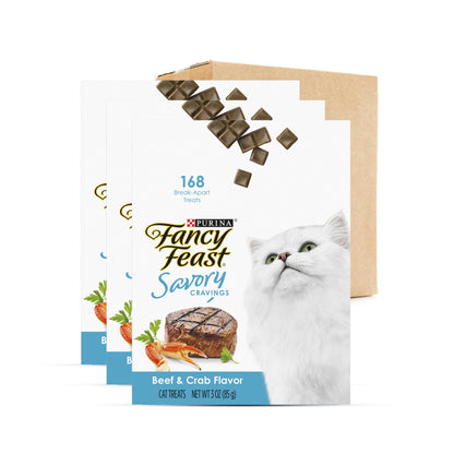 Purina Fancy Feast Natural Cat Treats Variety Pack, Purely Natural - (Pack of 5) 10 ct. Pouches